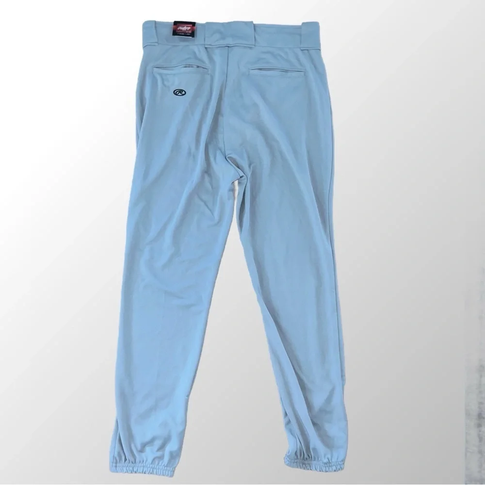 Rawlings Men's Large Light Gray Joggers Baseball Pants NWT Pro Fit